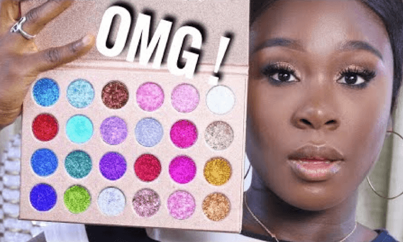 TESTING GLITTER EYESHADOW PALETTE!