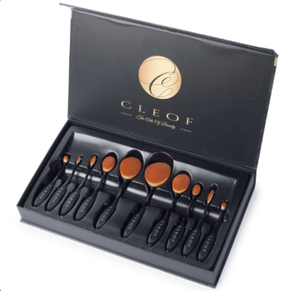 Oval Makeup Brushes - Black Oval Makeup Brushes - Black