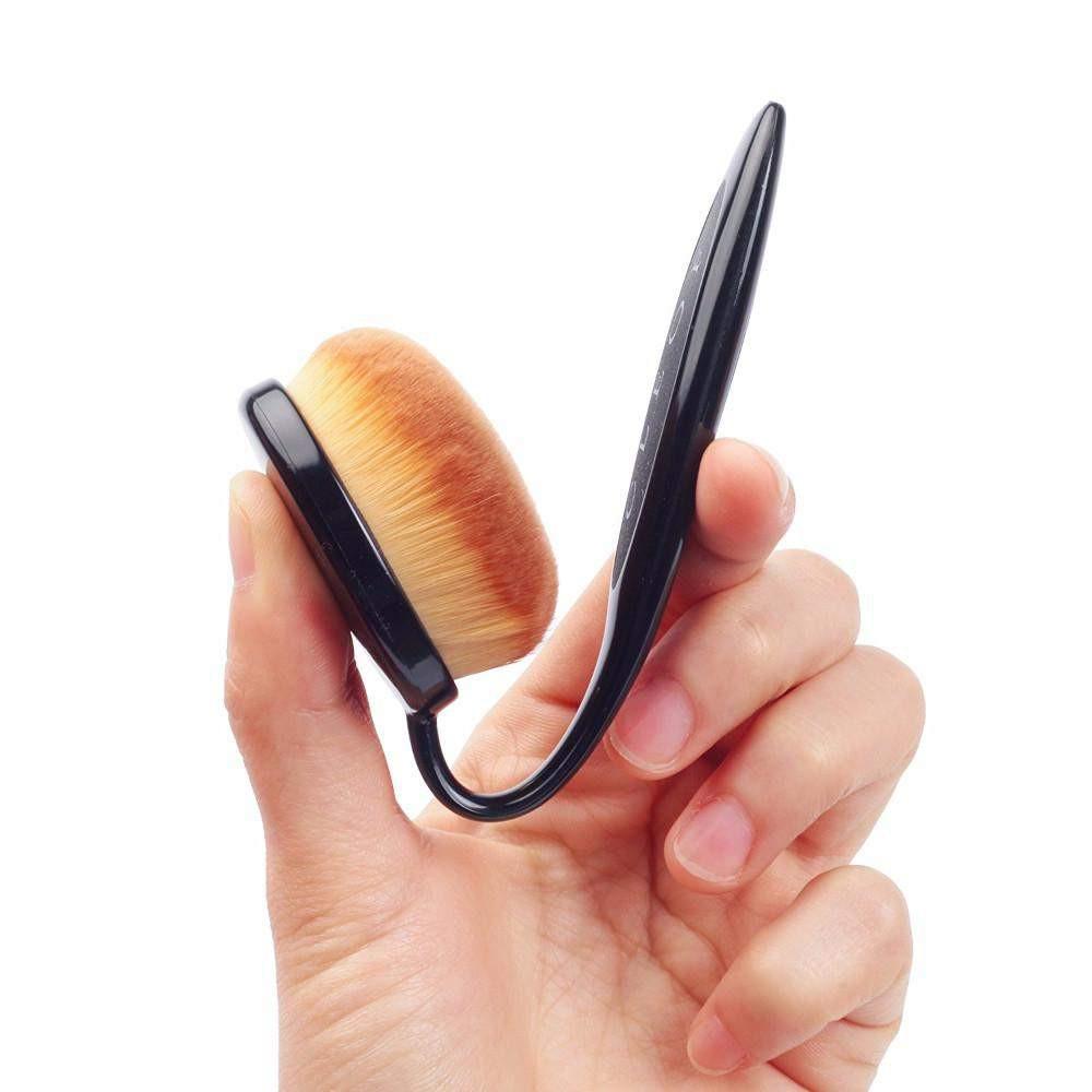 Oval Makeup Brushes - Black