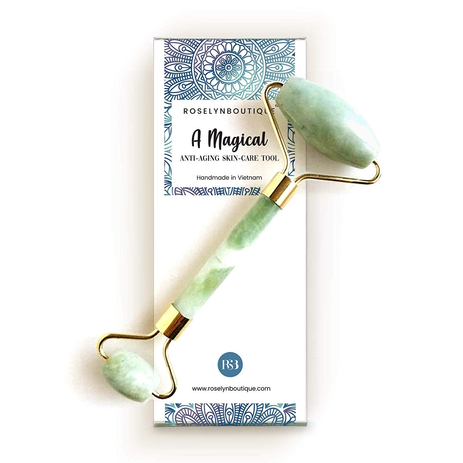 Natural Jade Roller For Face - Aging Wrinkles, Puffiness Facial Skin Massager Treatment Therapy - Premium Authentic Himalayan Jade Stone Natural Jade Roller For Face - Aging Wrinkles, Puffiness Facial Skin Massager Treatment Therapy - Premium Authentic Himalayan Jade Stone