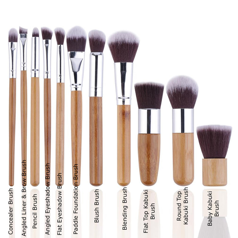 11 Bamboo Brushes Set - Glam Tutorial